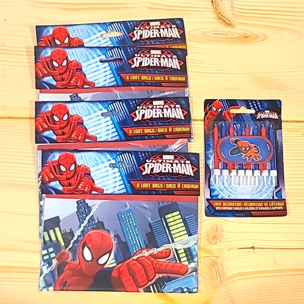 Spiderman Party Loot Treat Bags